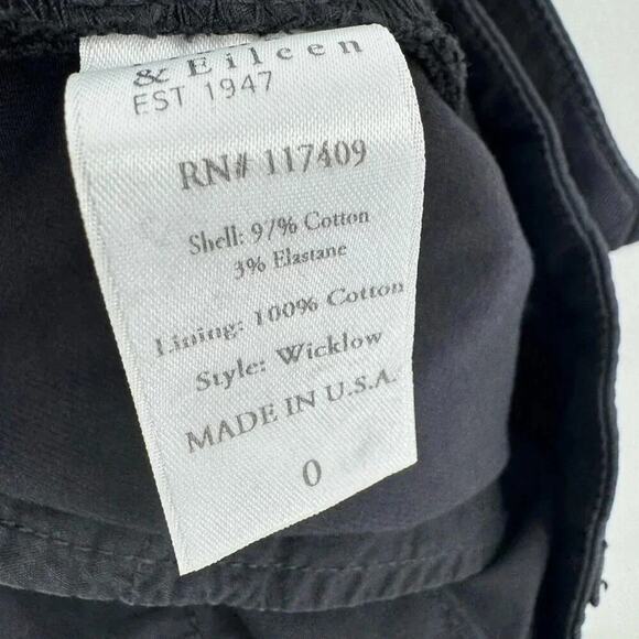 NEW Frank and Eileen ITALIAN PERFORMANCE TWILL Wicklow Pants Size 0 B2554 - Picture 12 of 12